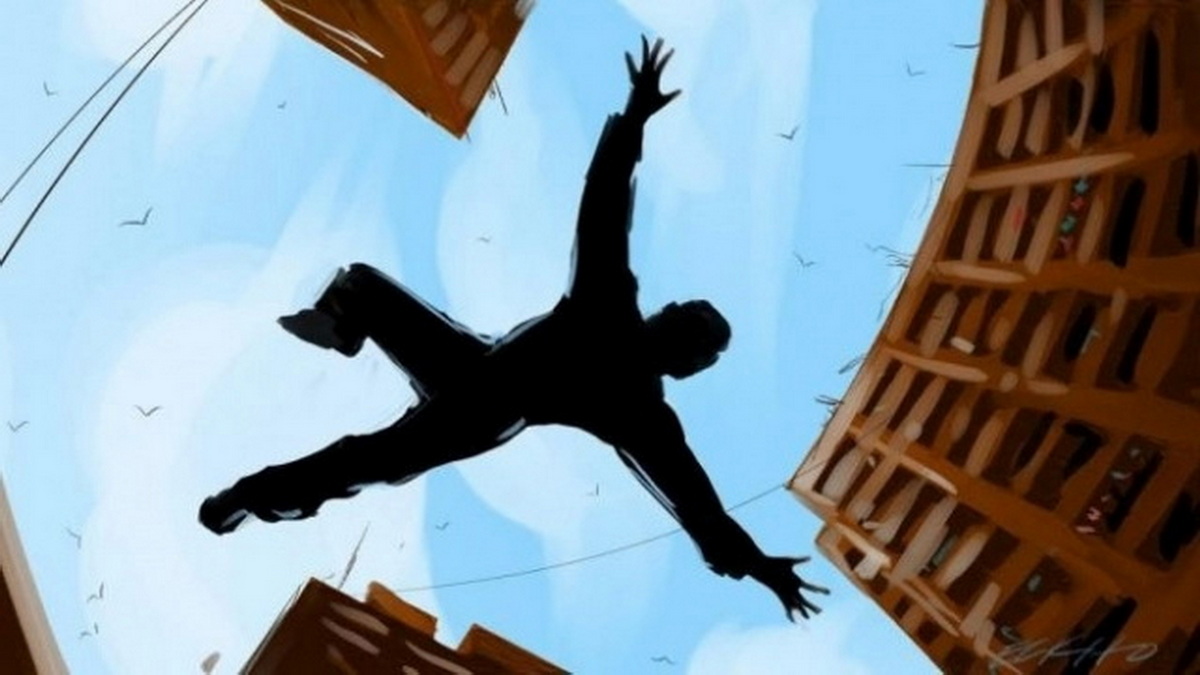 V22 homme tombe immeuble